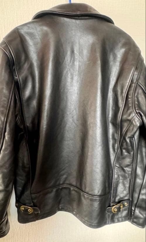 Schottショット　シングルライダーストラッカー革38黒ライナー付AT101