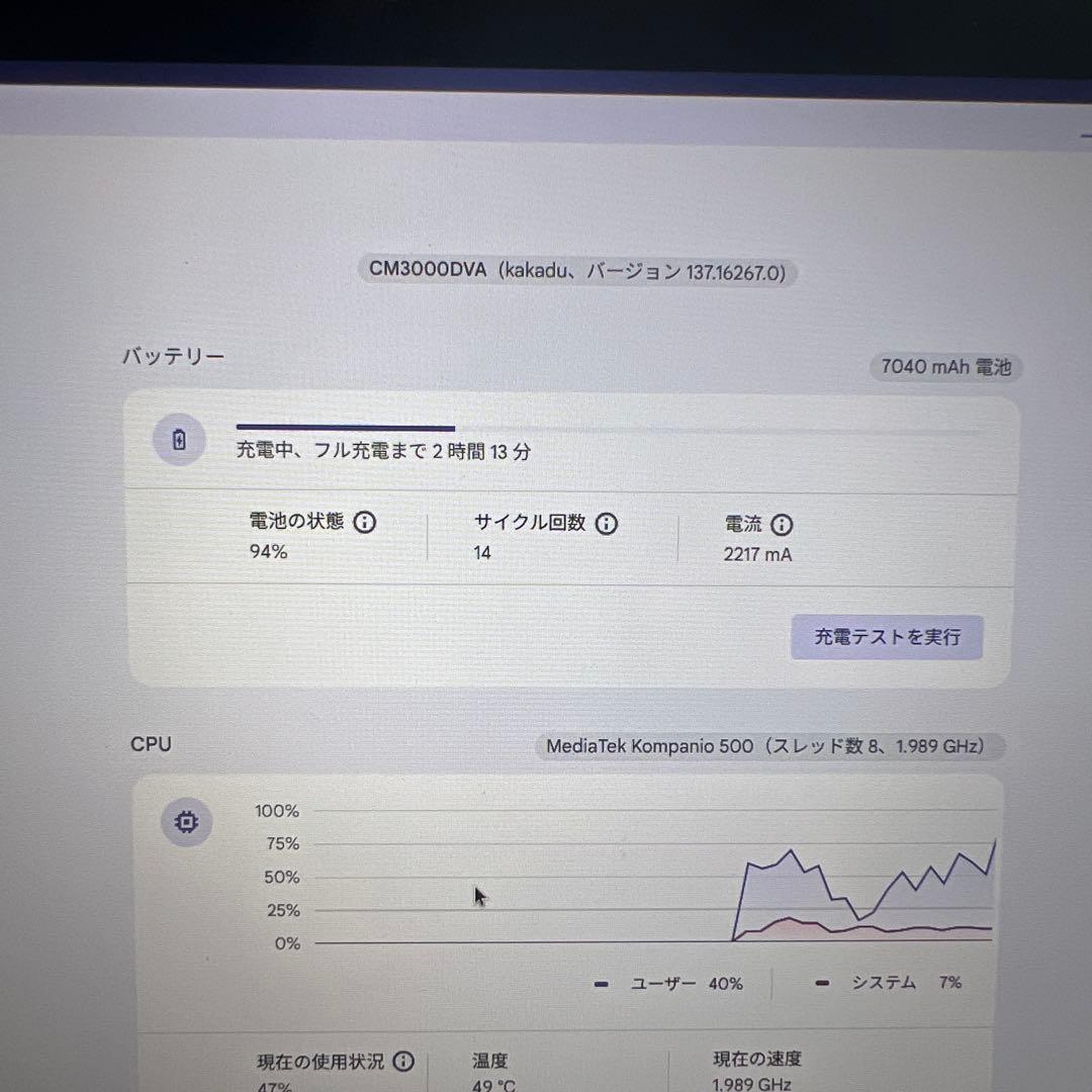 Chromebook本体 ASUS Chromebook CM3000DV