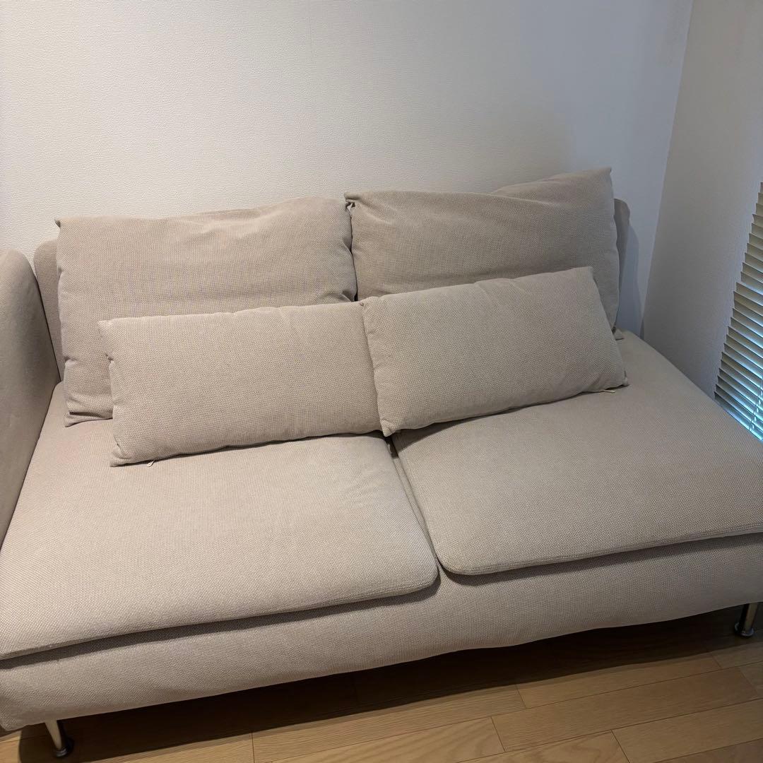 【送料込み】IKEA　ソーデルハムン ソファ　コンパクト　ライトベージュ