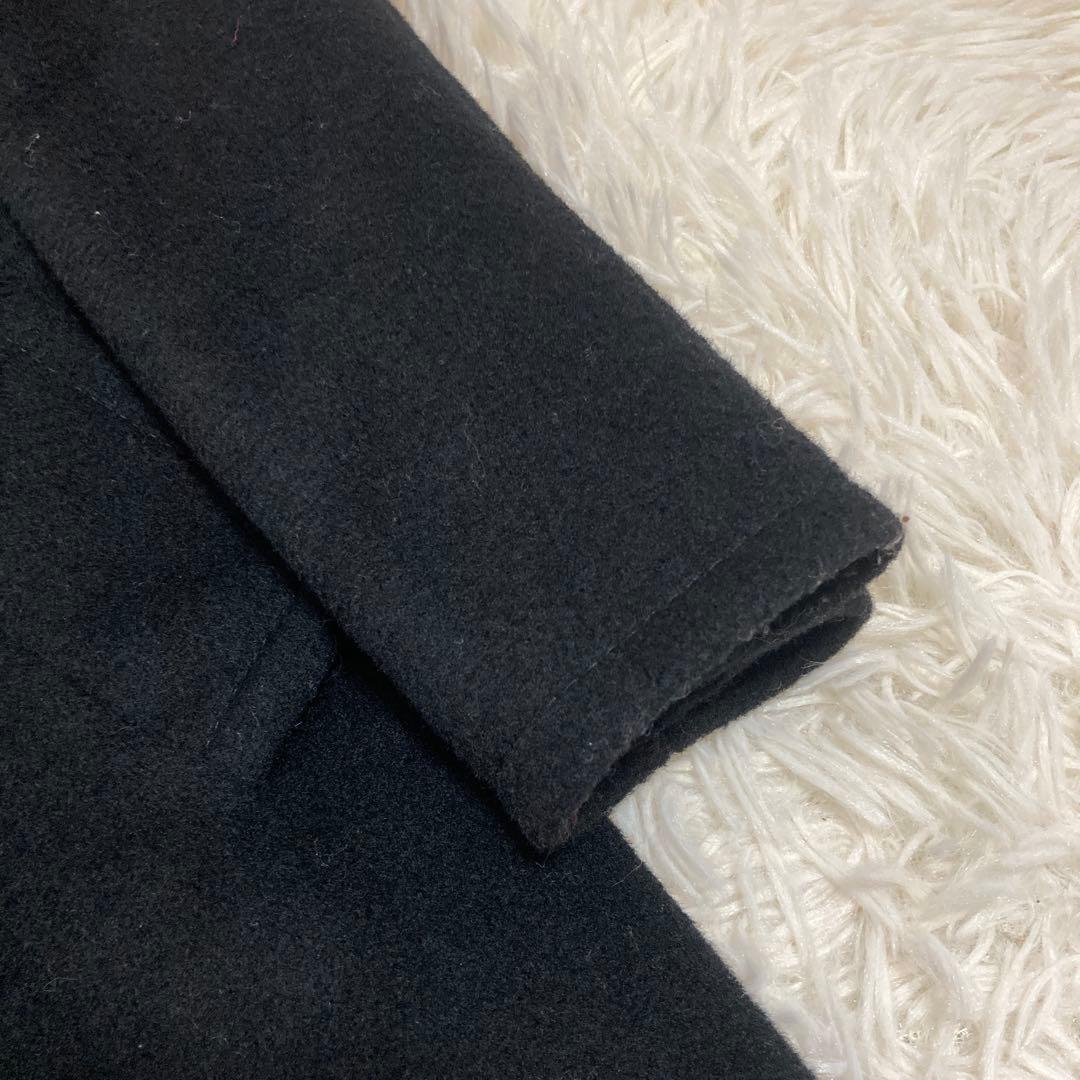 MaxMara ロングコート ブラック 40 ベルト キレイめ オフィス 上品