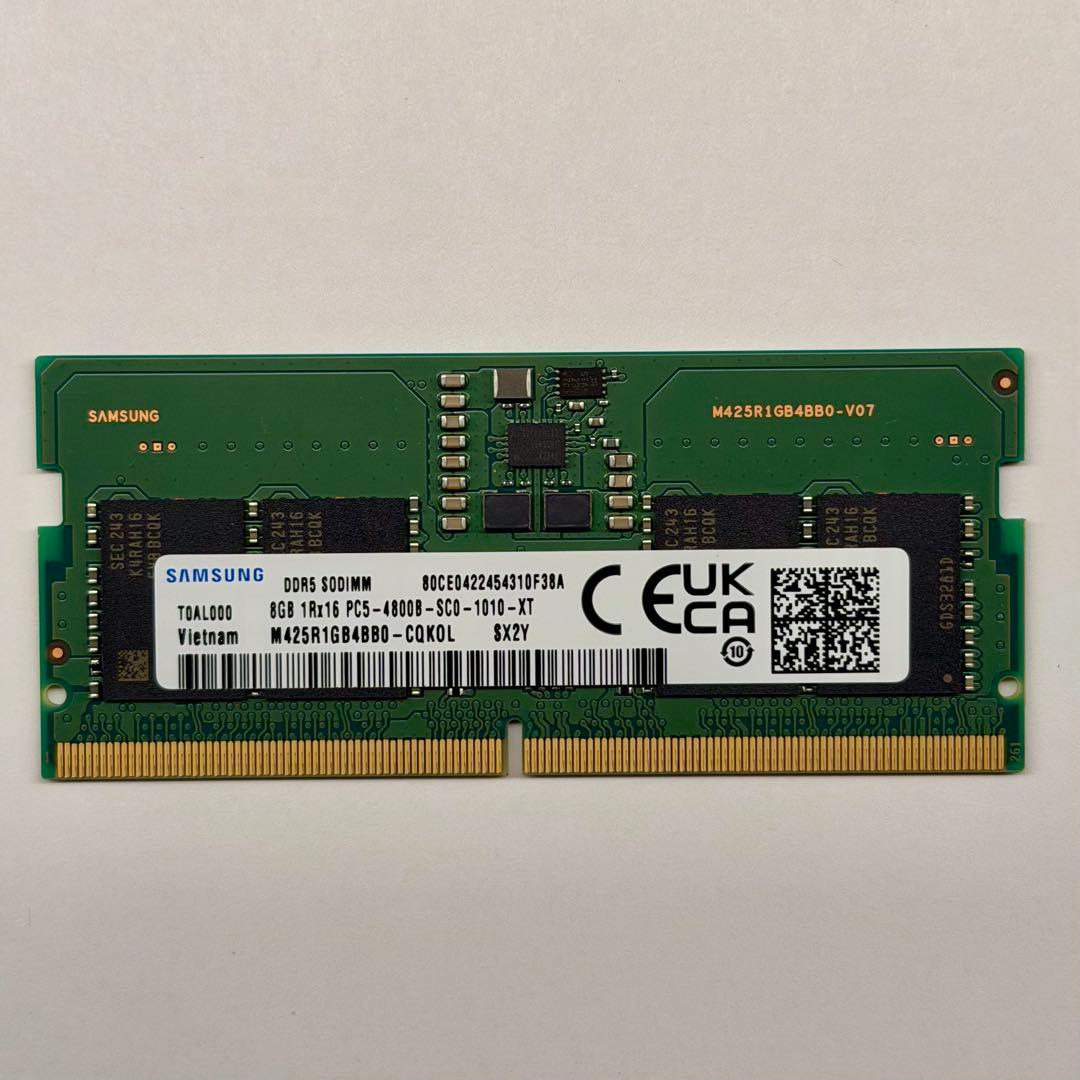 SAMSUNG DDR5メモリ SO-DIMM 4800MHz 8GB
