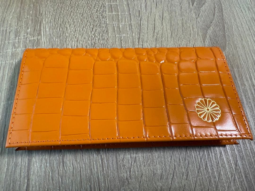 皇居財布　新品未使用　牛革　クロコ柄