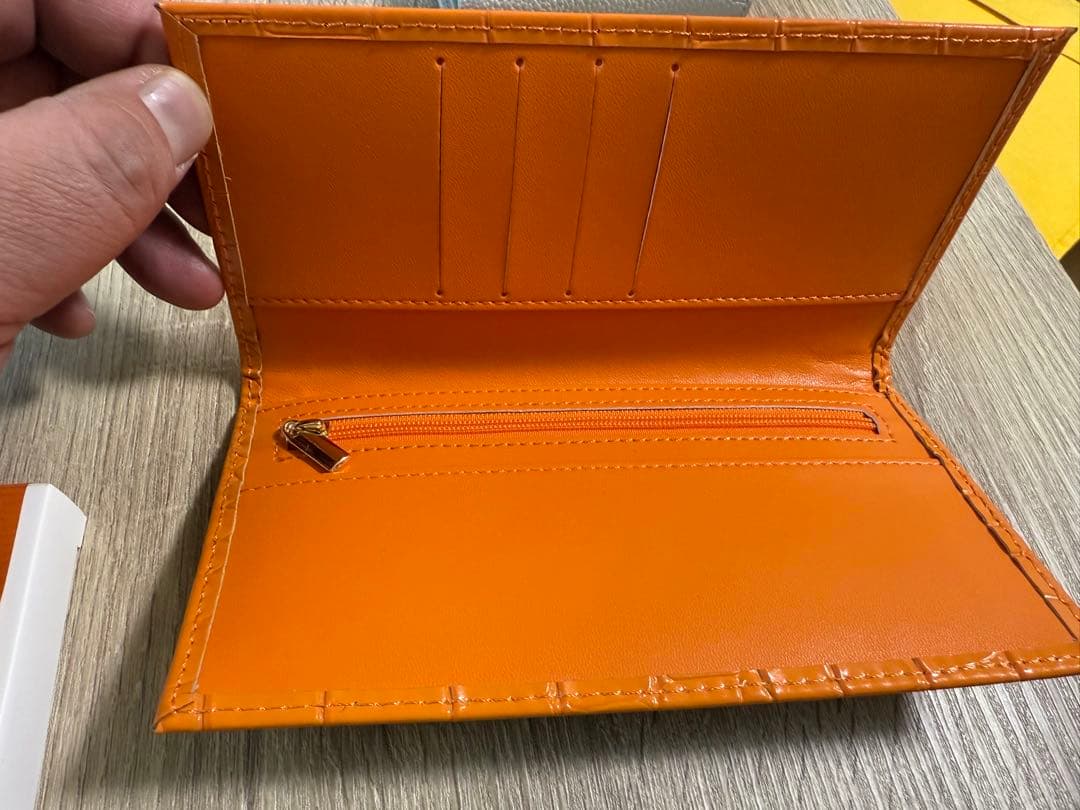 皇居財布　新品未使用　牛革　クロコ柄