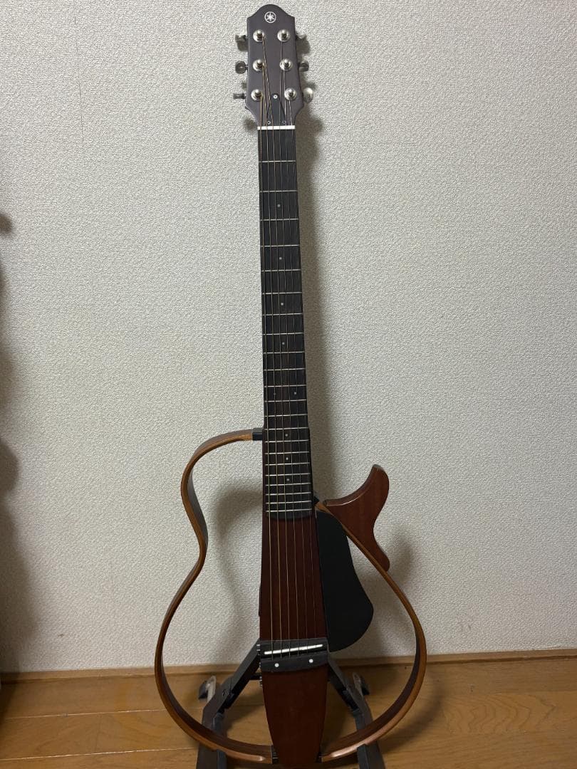 サイレントギター ブラウン ケース付き　コード付き