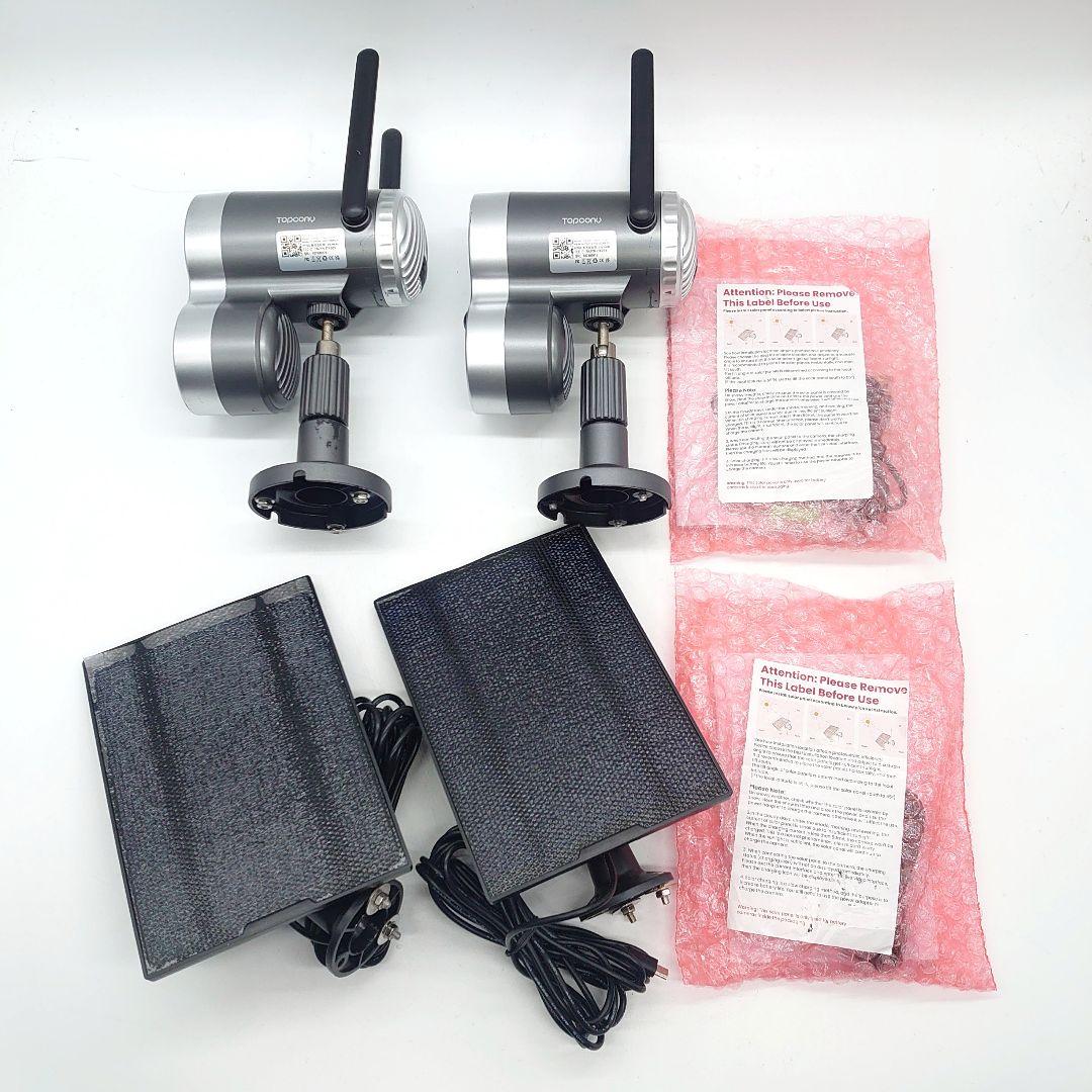 Topcony センサーライト付き 防犯カメラ ソーラーパネル