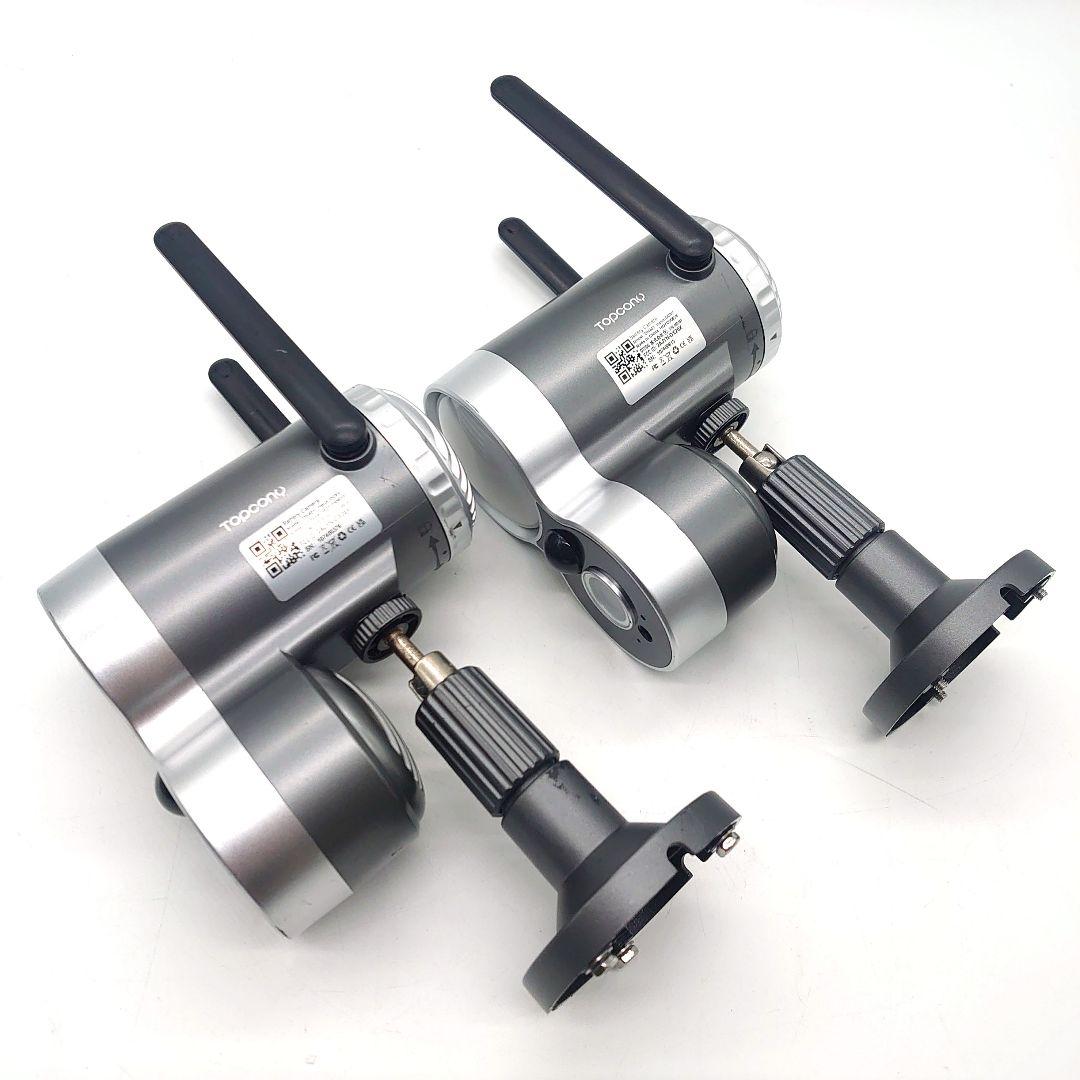 Topcony センサーライト付き 防犯カメラ ソーラーパネル