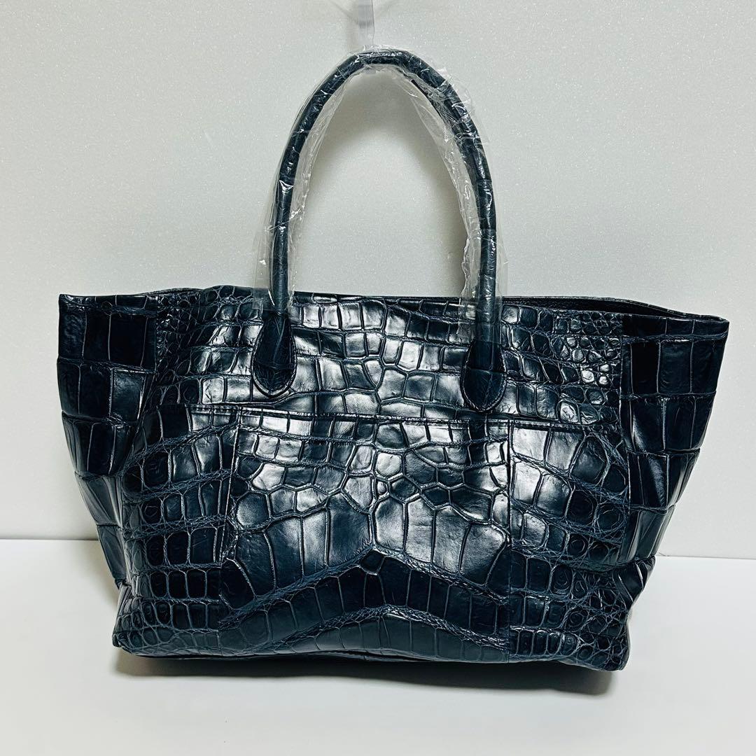 【新品未使用】Alumuco クロコダイル　トートバッグ