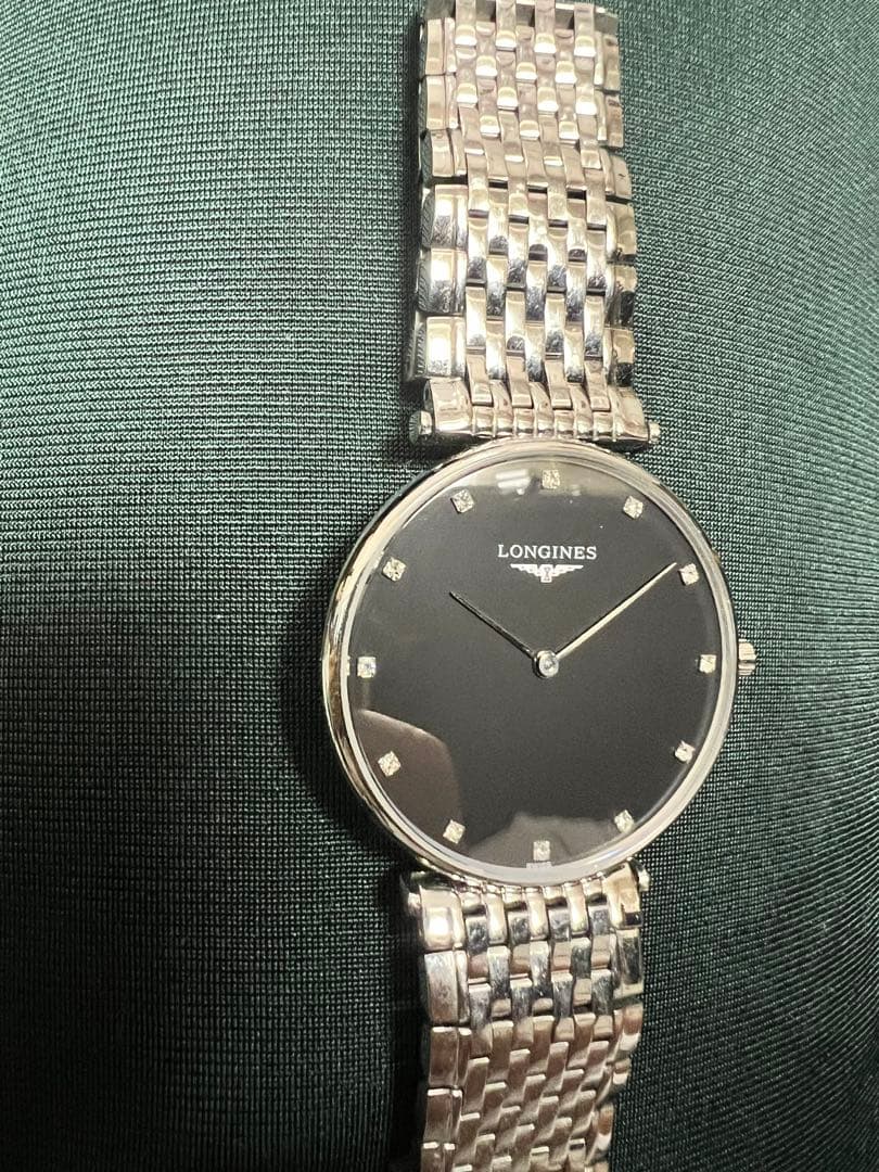 LONGINES 黒文字盤 時計 6126
