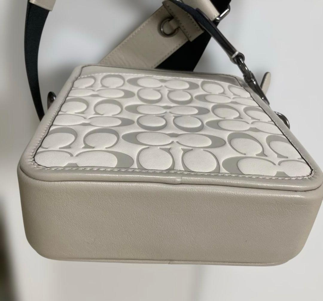 COACH ショルダーバッグ　 グレーベージュ×アイボリー