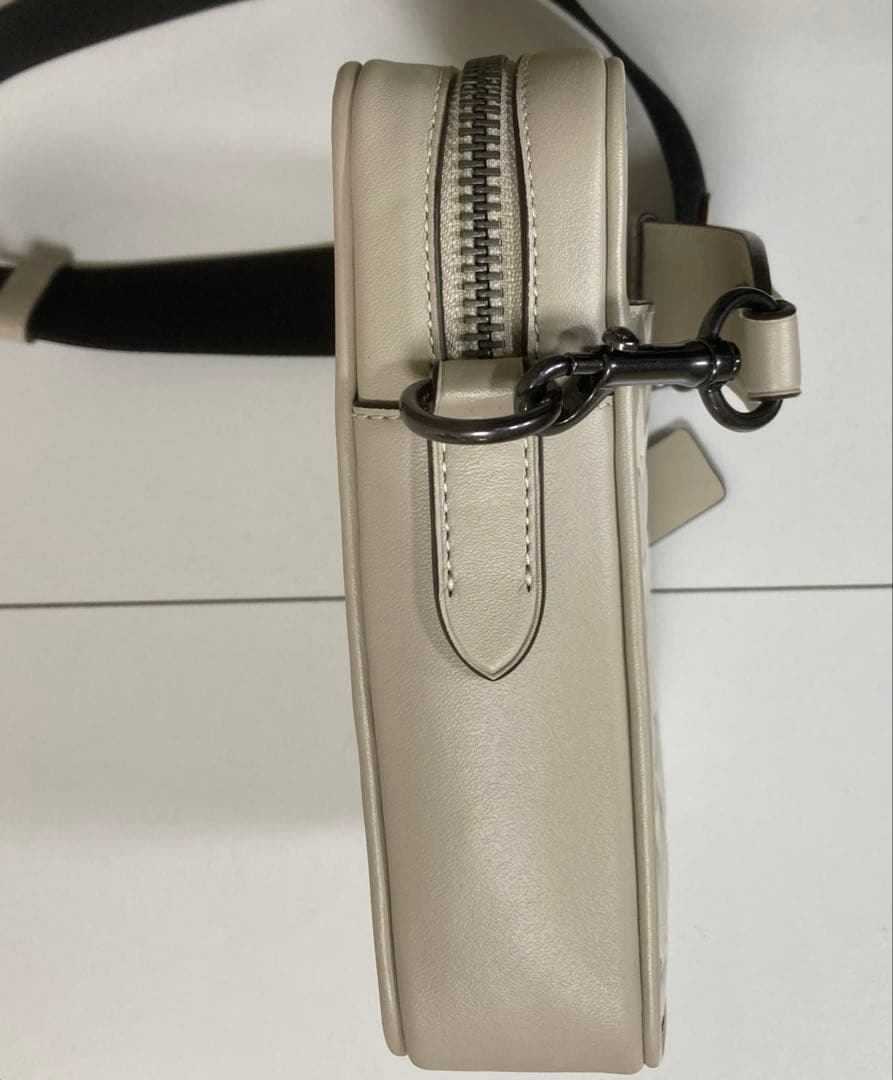 COACH ショルダーバッグ　 グレーベージュ×アイボリー