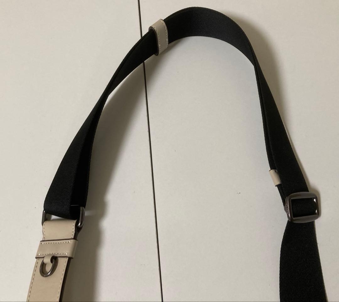 COACH ショルダーバッグ　 グレーベージュ×アイボリー