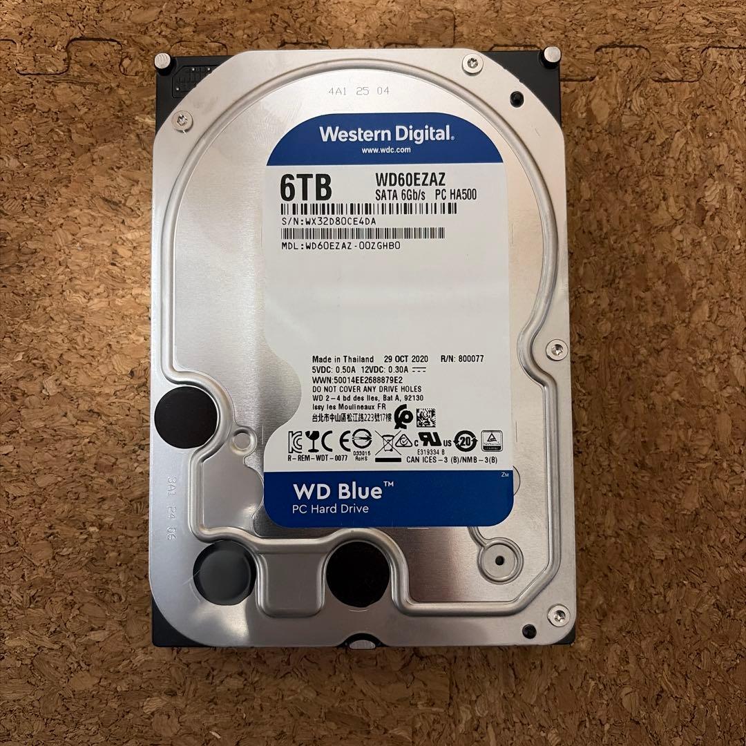 外付けハードディスク・ドライブ Western Digital WD Blue 6TB HDD
