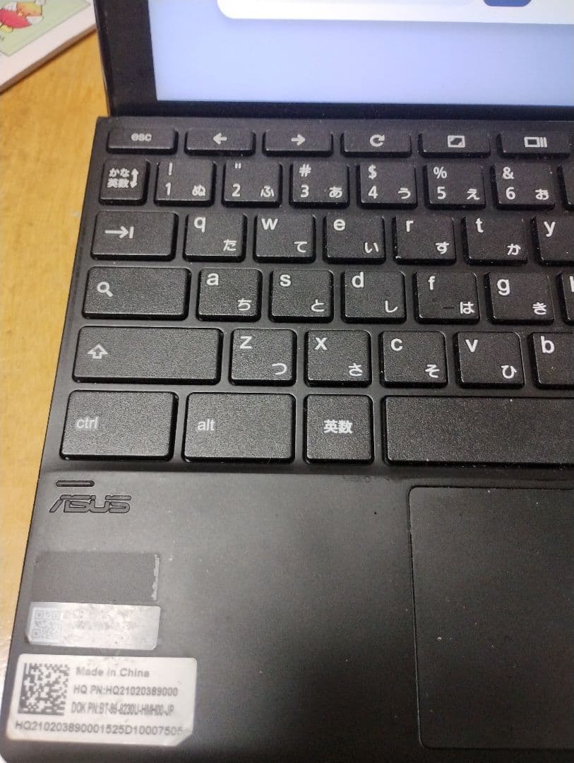 ASUS Chromebook 電源アダプター、取扱説明書、箱付き