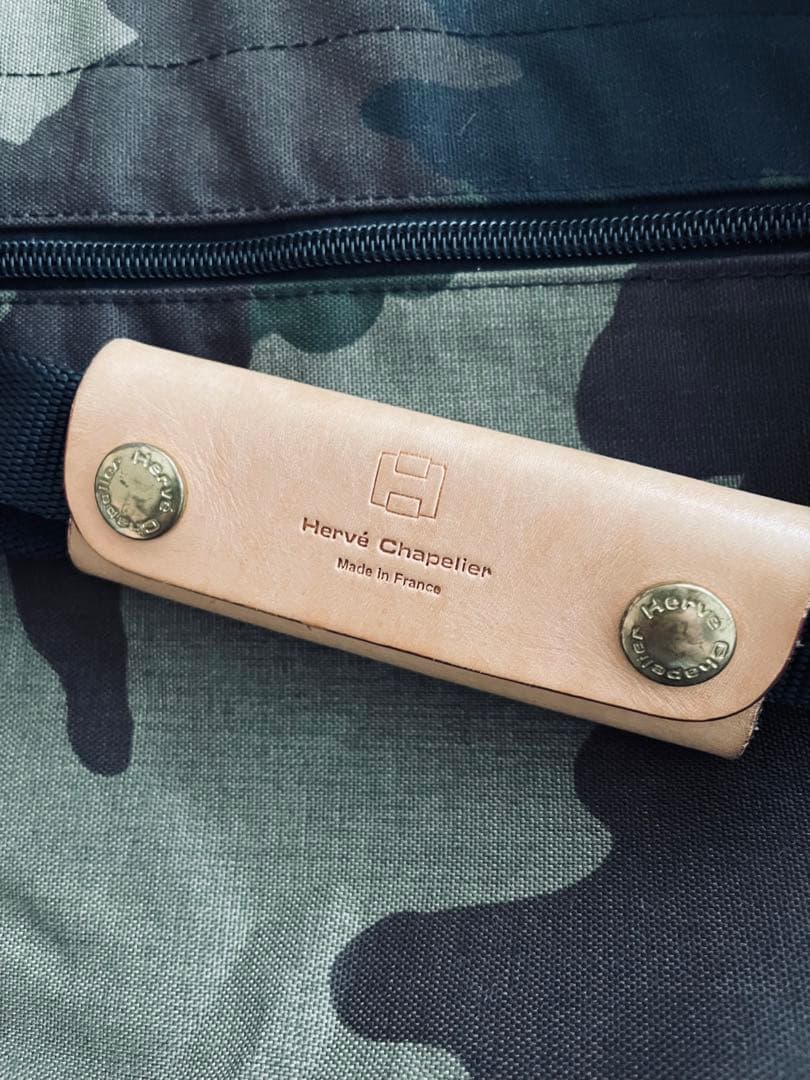 エルベシャプリエ カモフラ トラベルバッグXL　コーデュラナイロン仕様　廃盤