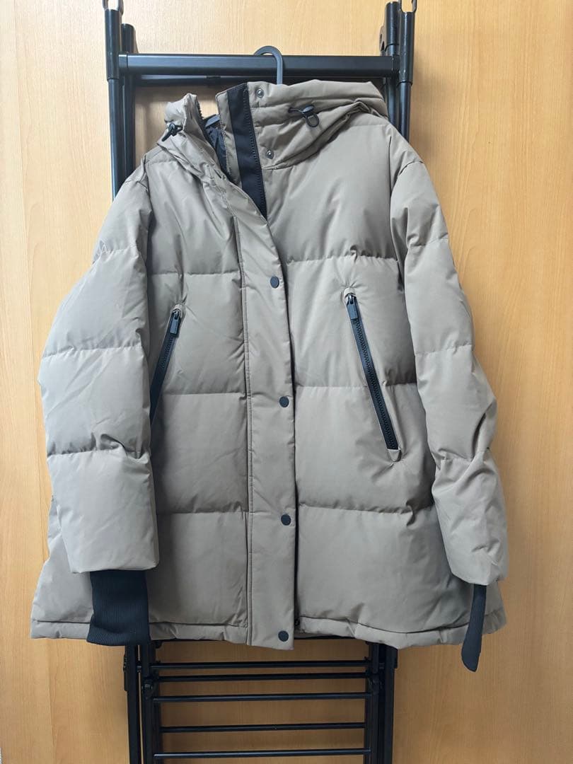 ナノ・ユニバース 「西川ダウン(R)」ソロテックス Aラインダウン モカ M