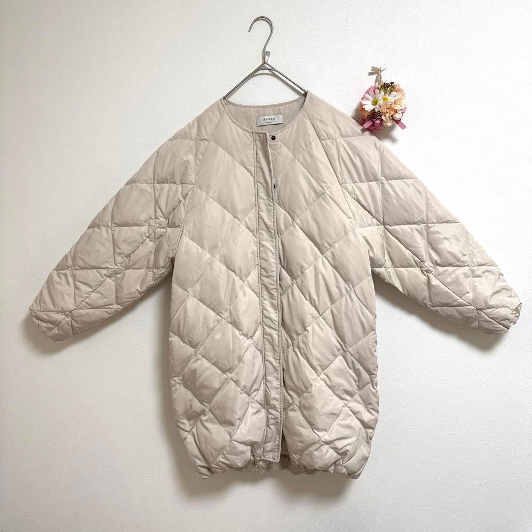 アクータ　アーバンリサーチ　ロングコクーンキルティングダウンフェザーコート　高級