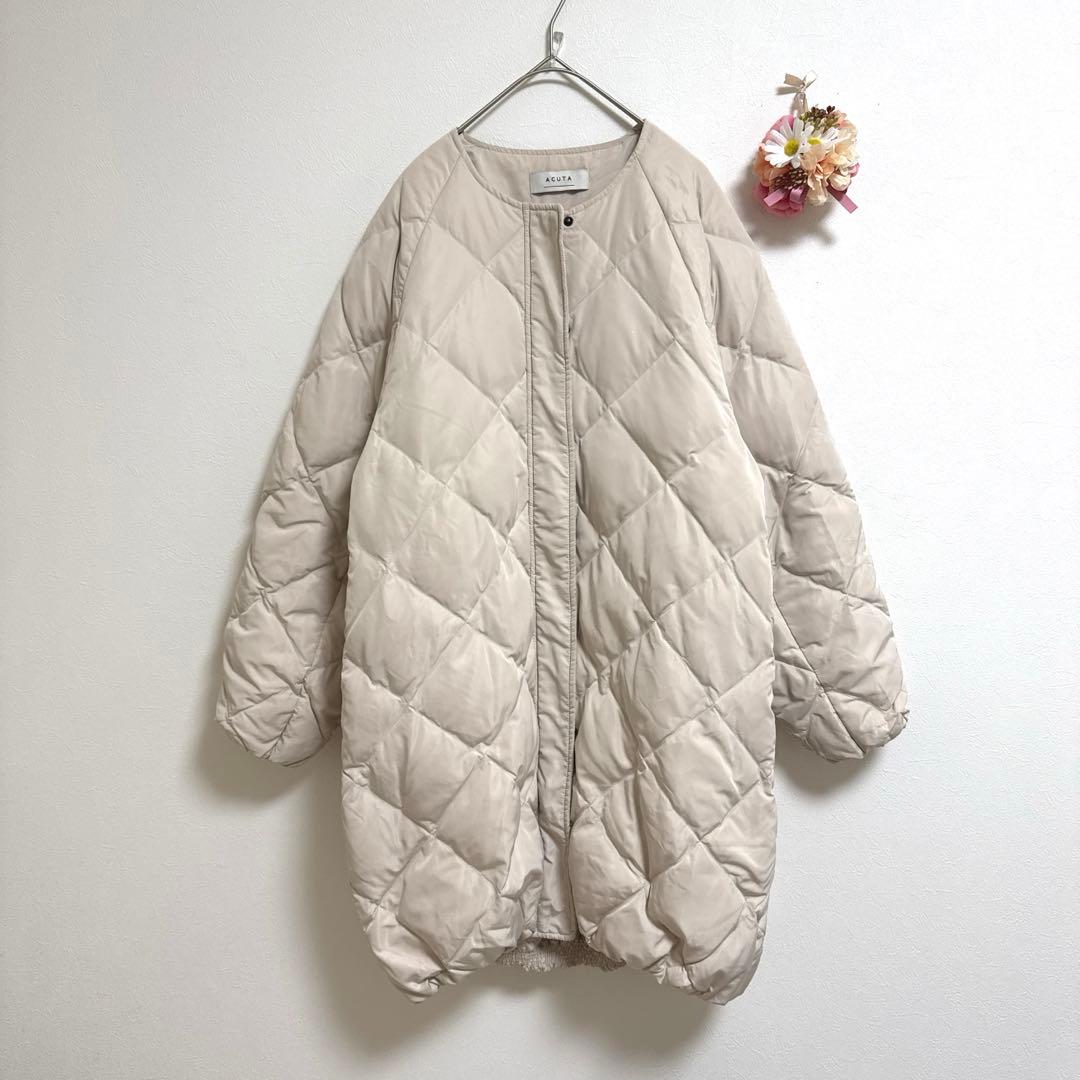 アクータ　アーバンリサーチ　ロングコクーンキルティングダウンフェザーコート　高級