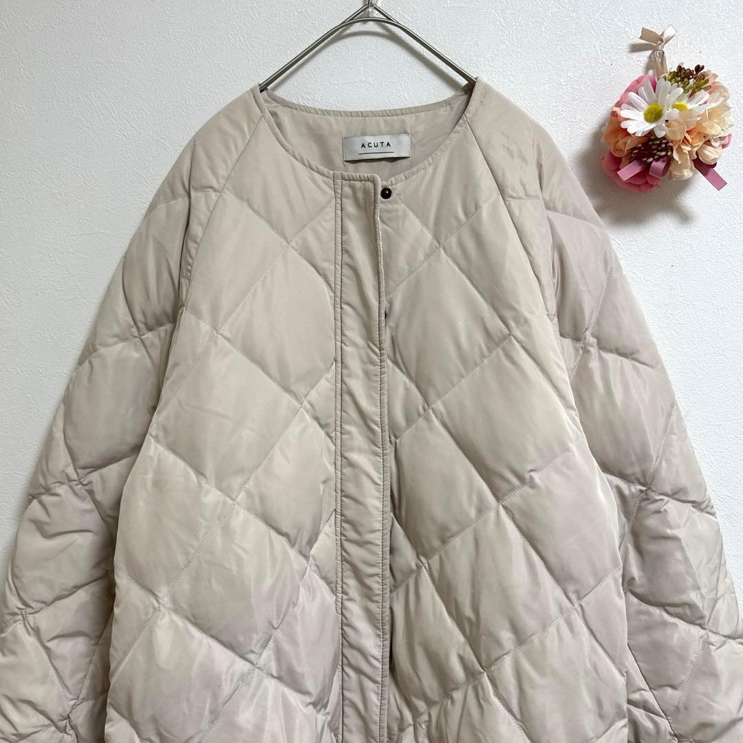 アクータ　アーバンリサーチ　ロングコクーンキルティングダウンフェザーコート　高級