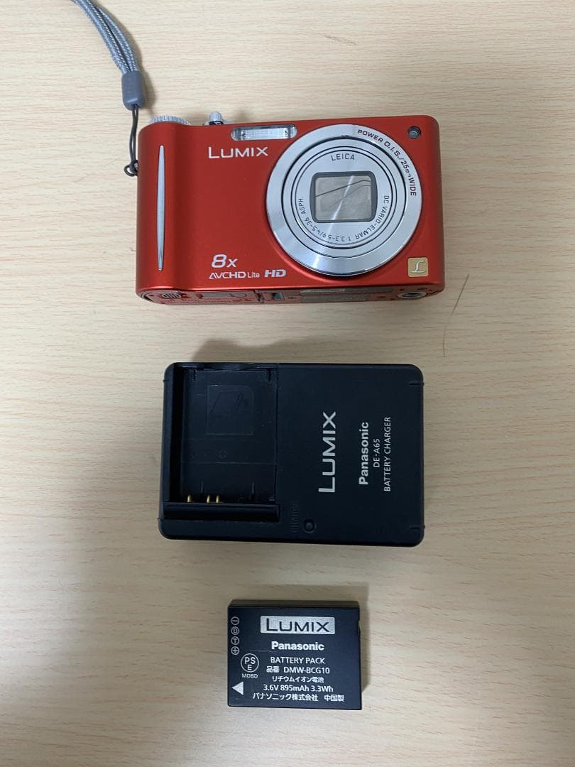 LUMIX DMC-ＺＸ3 レッド 防水カメラ