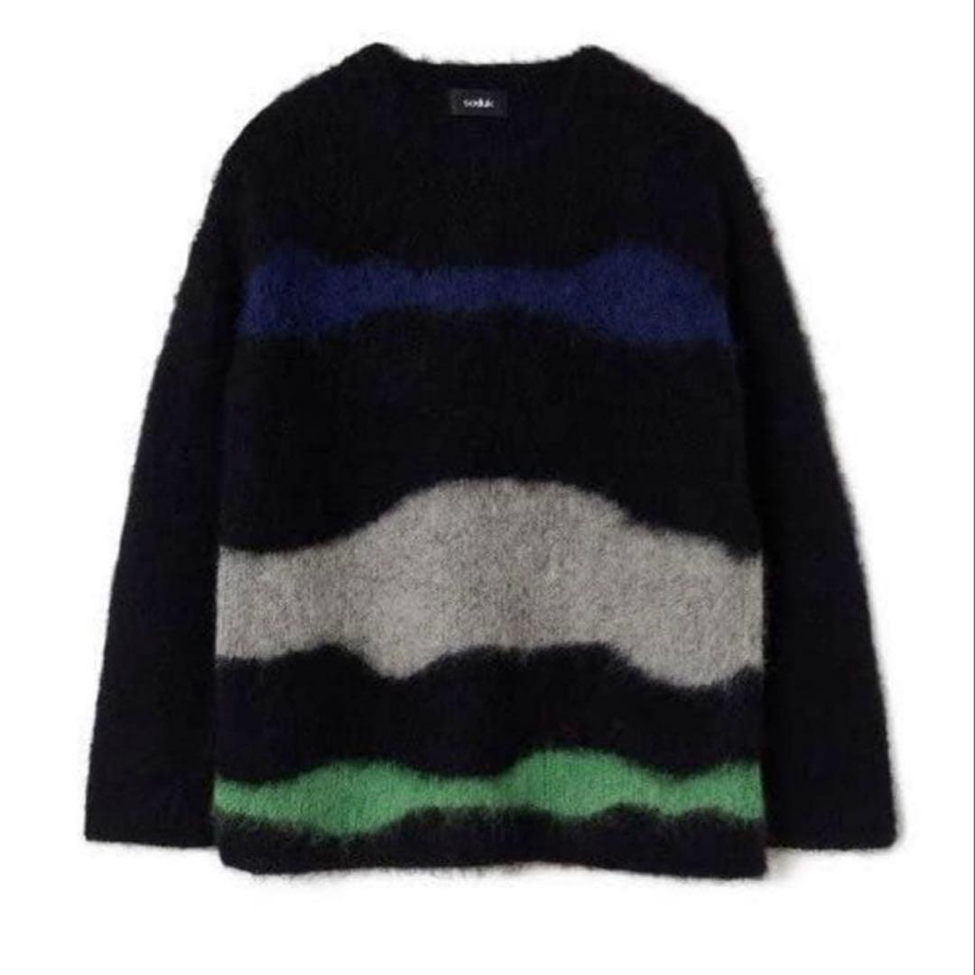 トップス soduk 22fw drawing knit top