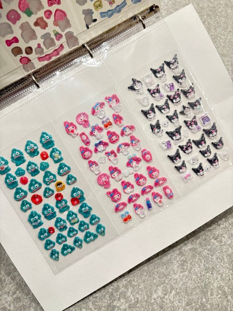 シール帳完成品A4 一冊　ボンボンドロップおすそ分けシール収納　プラス1枚付