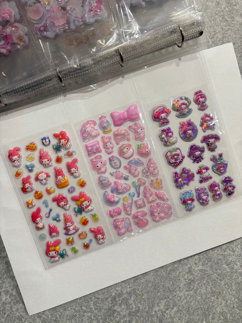 シール帳完成品A4 一冊　ボンボンドロップおすそ分けシール収納　プラス1枚付