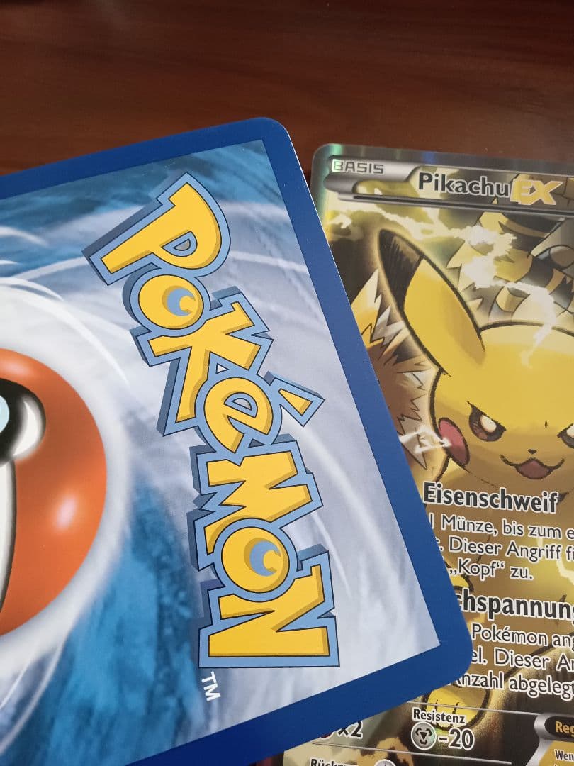 ジャンボカード　ピカチュウex2種　英語版　ドイツ語版　各1枚