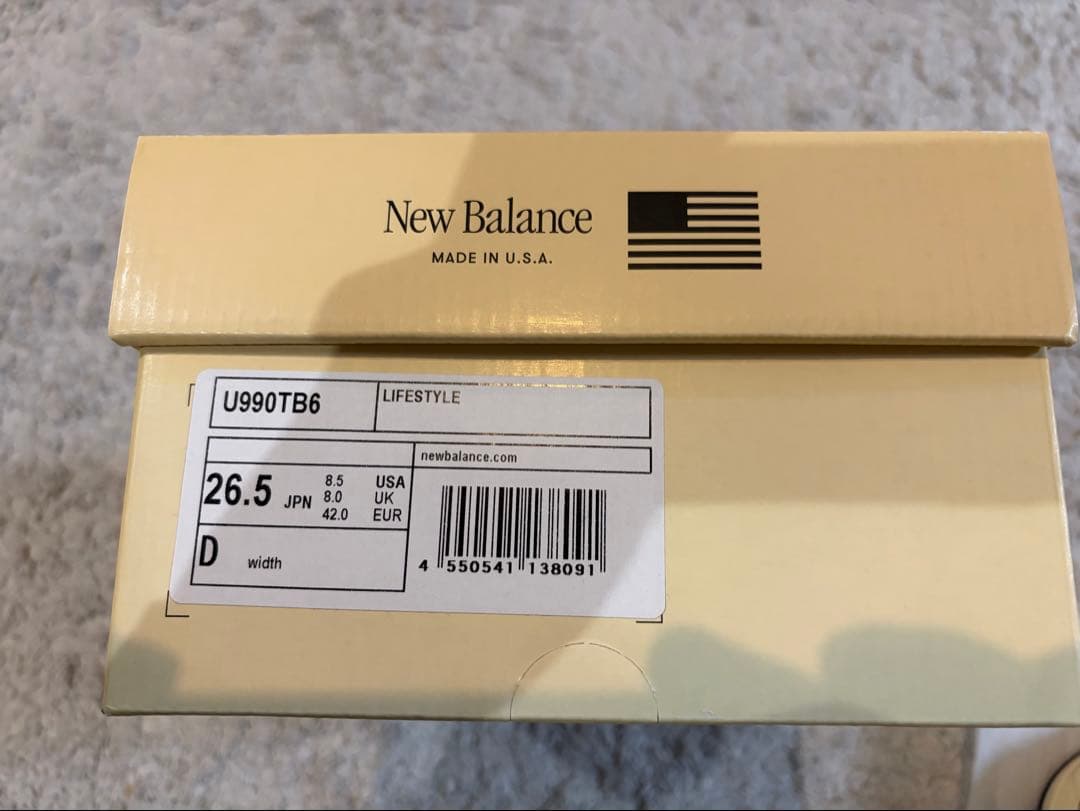 靴 NewBalance 990v6 TRUE CAMO 26.5cm US8.5
