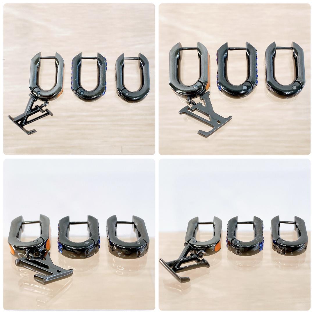 ルイヴィトン ピアス 3点セット ブックル ドレイユ モノグラム MP3369