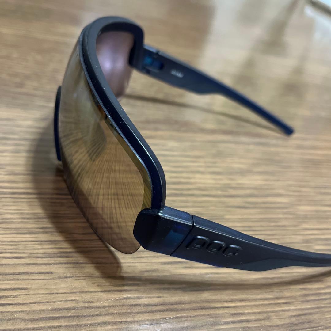 POC スポーツサングラス POC AIM ゴールドミラーレンズ　クリアレンズ