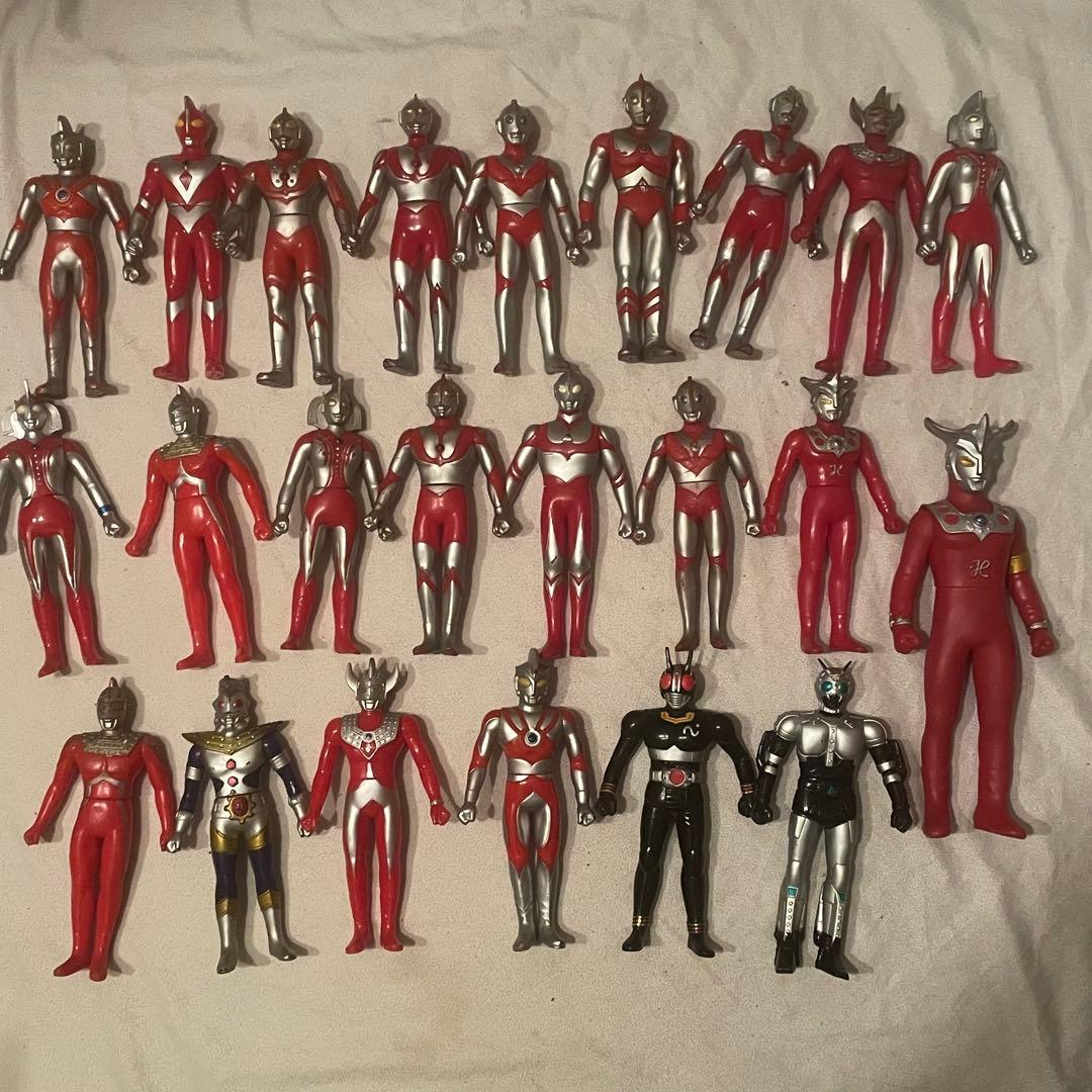 ゴジラ ウルトラマン他 怪獣 ソフビ 90体以上 120サイズ まとめ売り