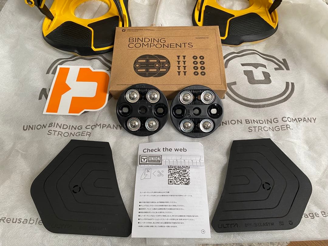 UNIONビンディング24/25ULTRAモデルYELカラーMサイズ