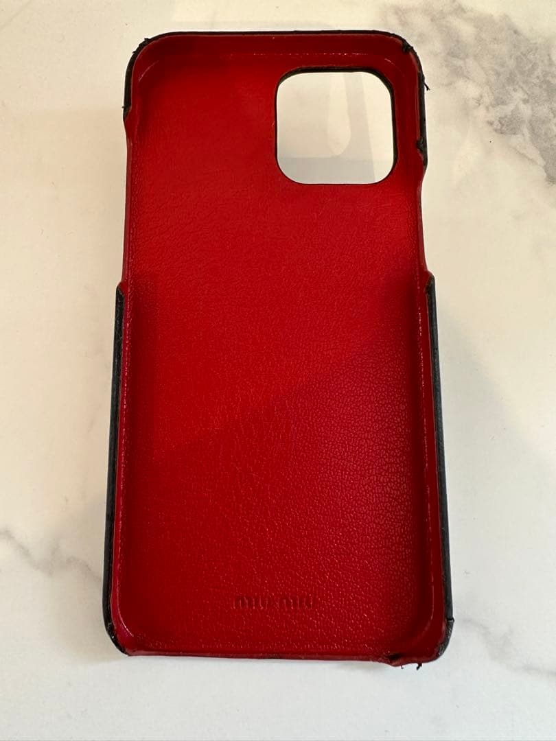 MIU MIU iPhoneケース ハートリング付 iPhone12promax