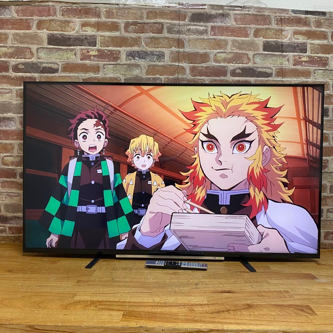 東芝 55V型 4Kチューナー内蔵 液晶テレビ レグザ 55M520X W録画○