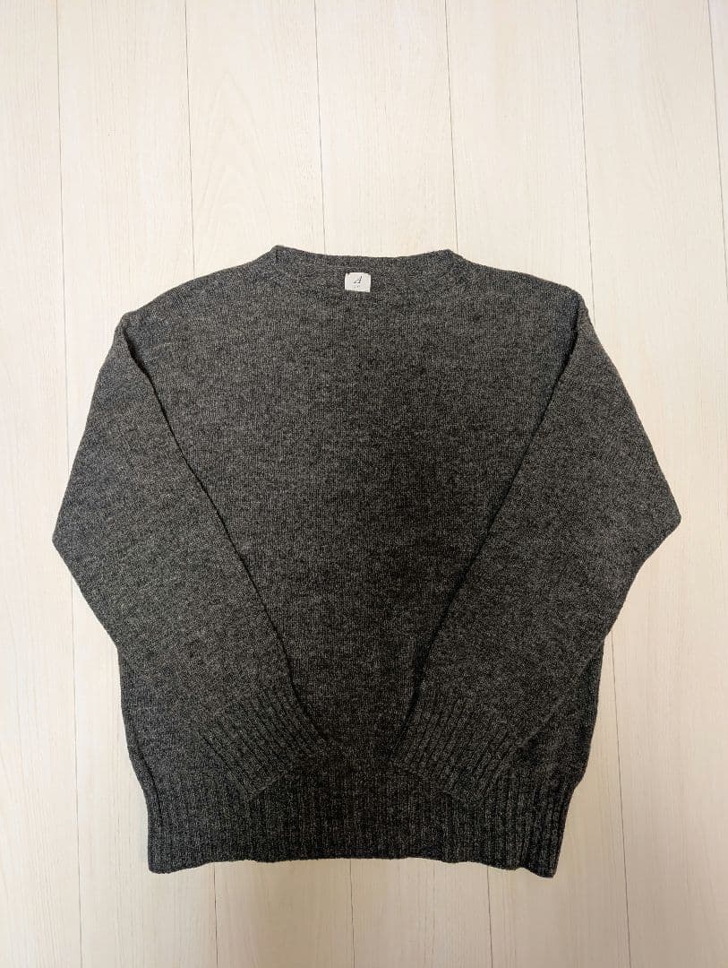 アナトミカ　1PLY SHETLAND SWEATER CREW NECK