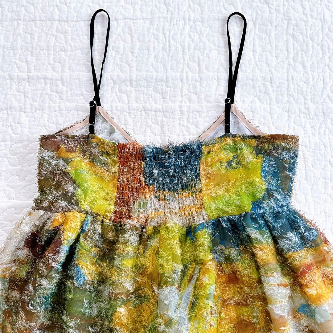 トップス Ameri MEDI RACHEL FLUFFY ART CAMISOLE M