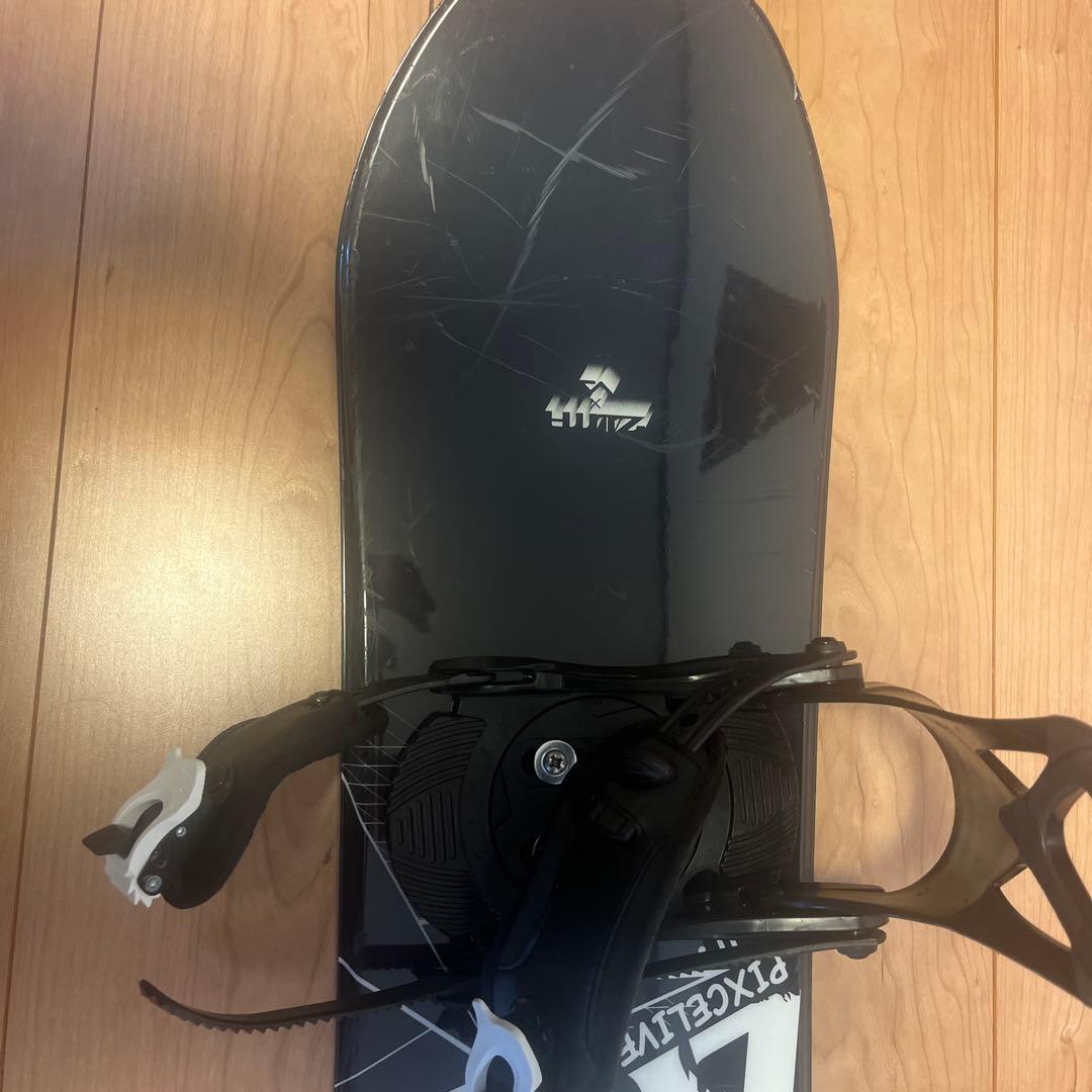 VISIONPEAKSスノーボードビンディング ブラック/ホワイト　キッズ用