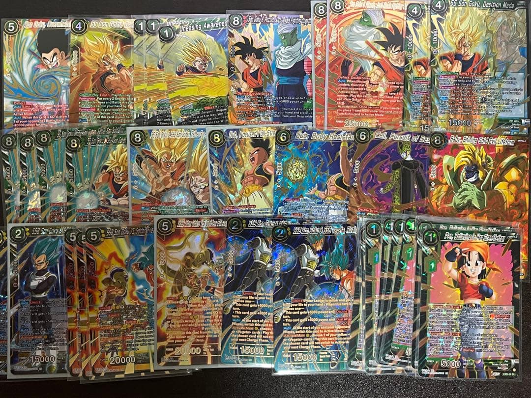 ドラゴンボールカード　英語　35枚　まとめ売り　悟空　ベジータなど SR SPR