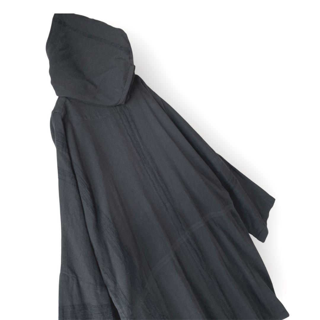 tamaki niime タマキニイメ 黒 フード付ジャケット アウター はおり