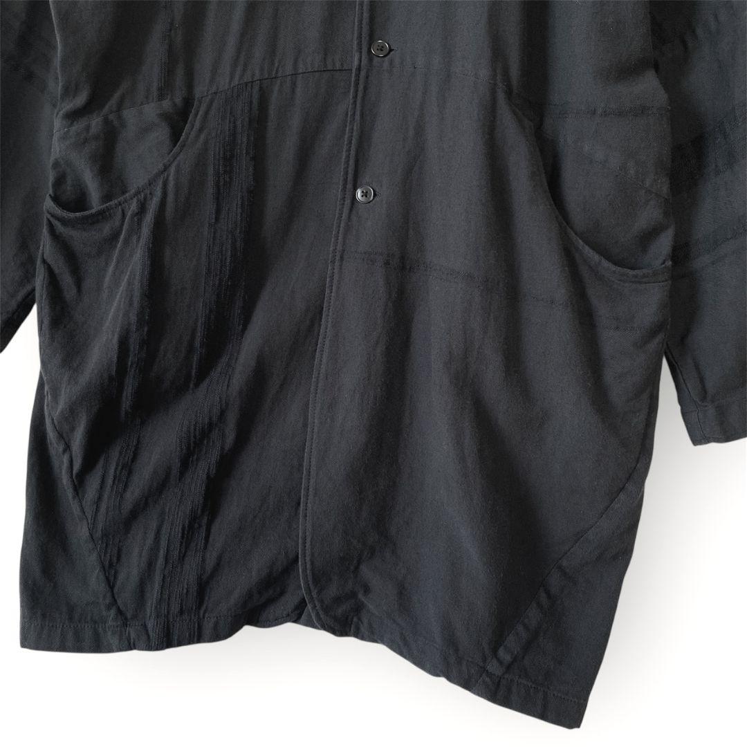 tamaki niime タマキニイメ 黒 フード付ジャケット アウター はおり