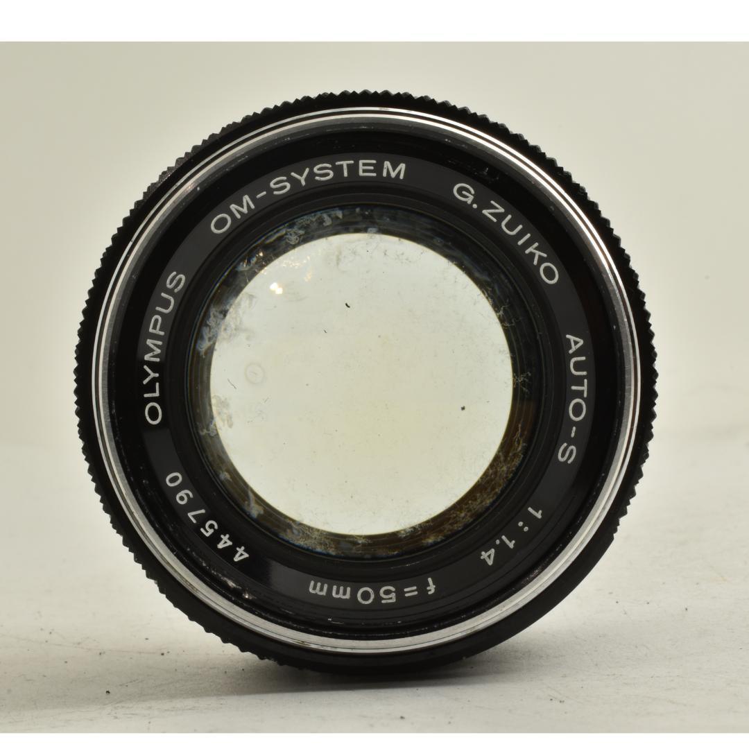 整備済 完動 Olympus OM-1ブラック 50mm F1.4 露出計OK!