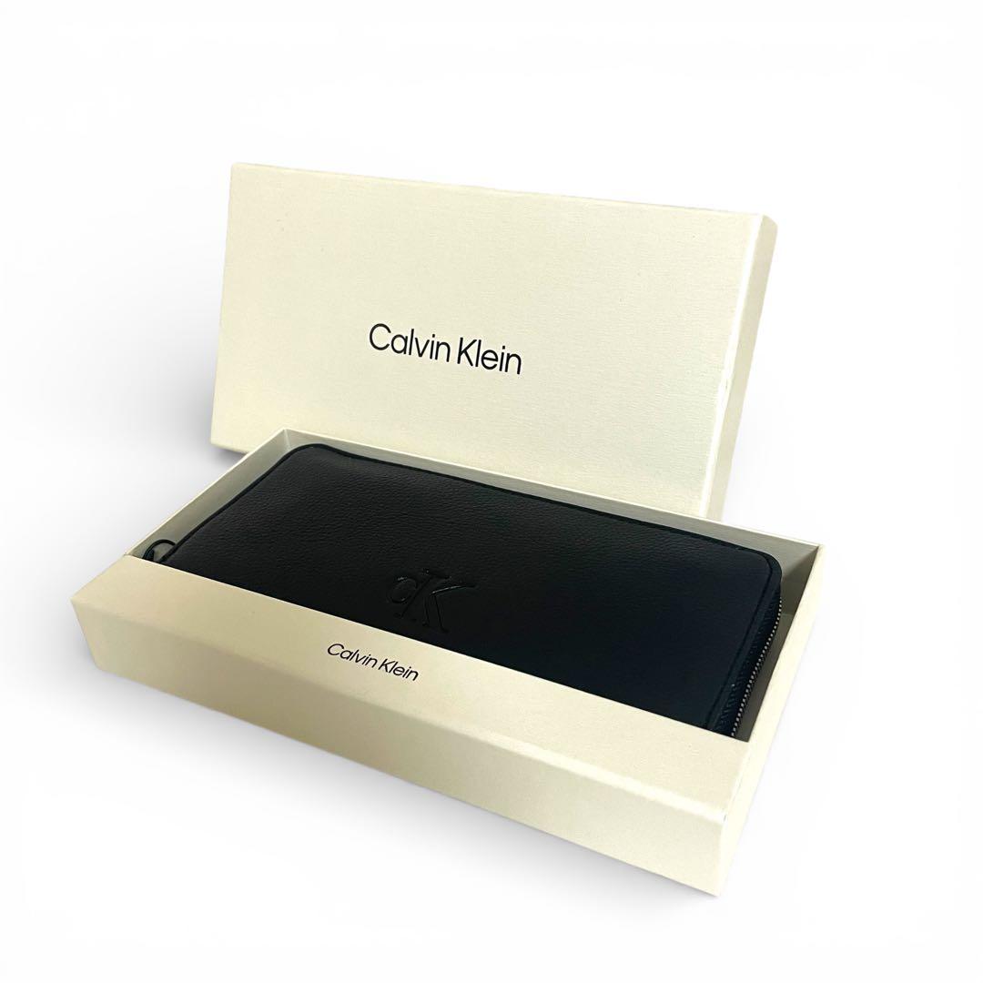 カルバンクライン   長財布 ラウンドジップ ブラック