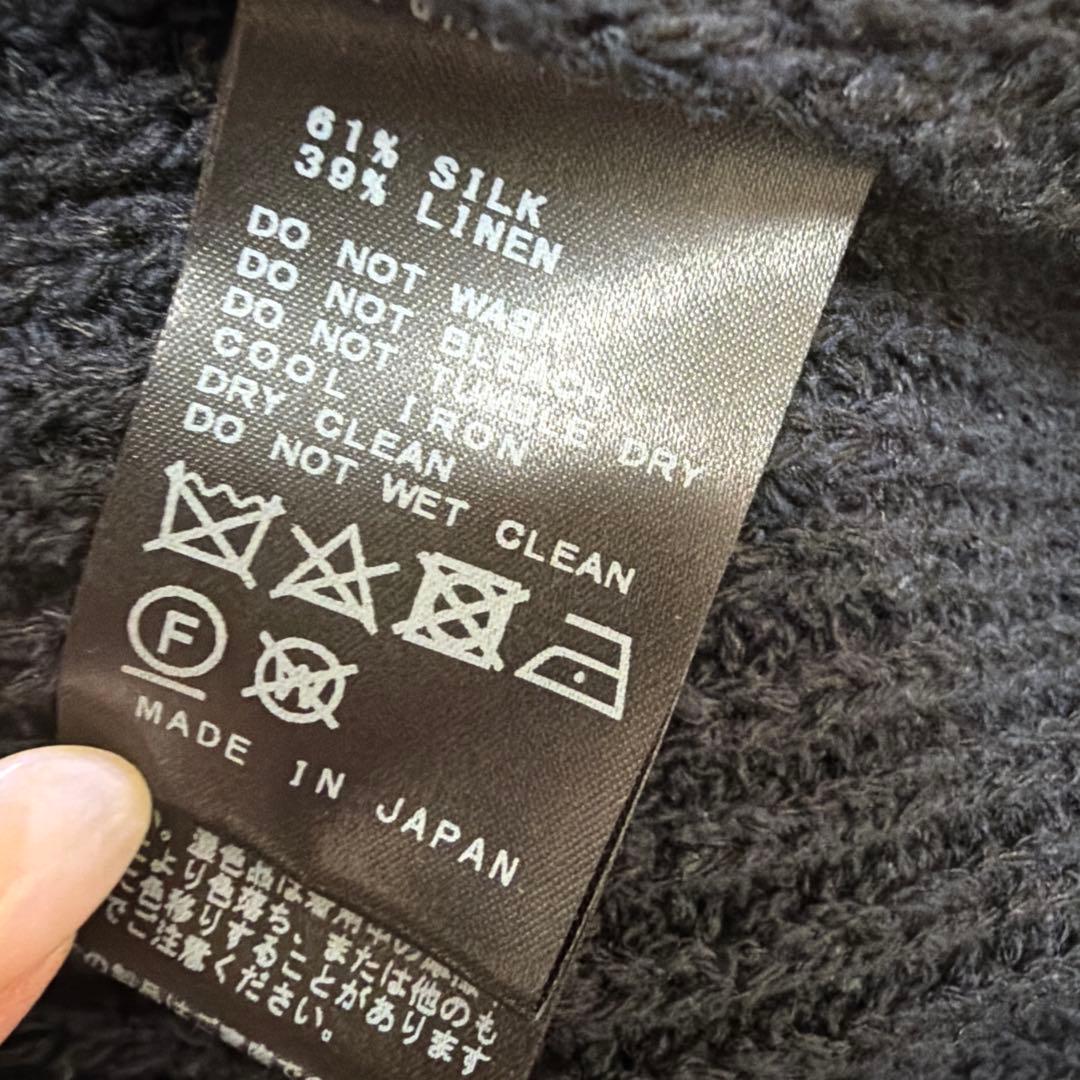 MUSE ドゥーズィエムクラス Lily Linen アゼプルオーバー　ネイビー