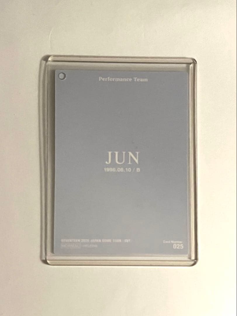 SEVENTEEN セブチ JUN ジュン 直筆サイン入りトレカ