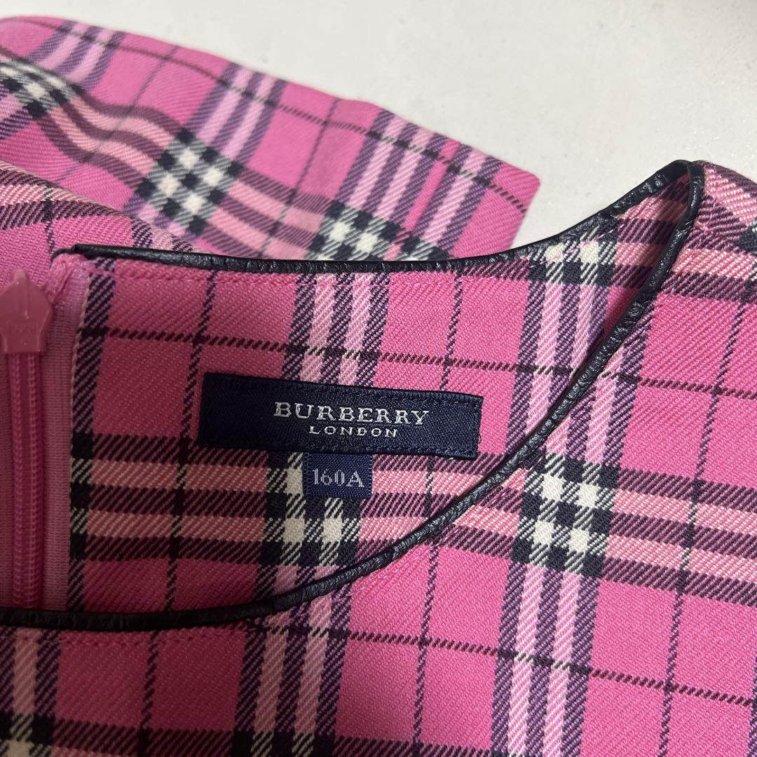 極美品✨希少色✨バーバリーロンドン ノースリーブワンピース ノバチェック ピンク