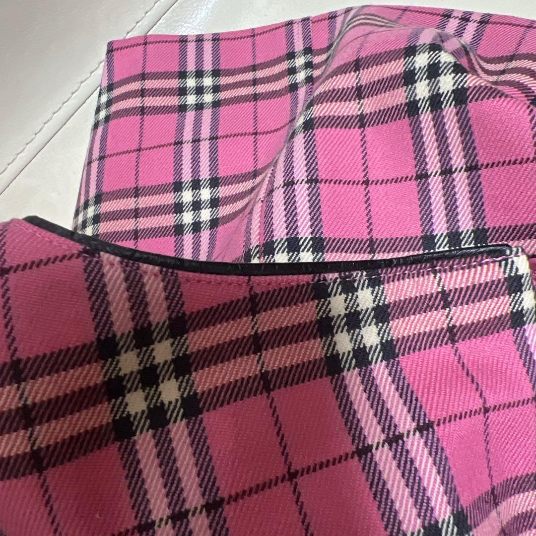 極美品✨希少色✨バーバリーロンドン ノースリーブワンピース ノバチェック ピンク