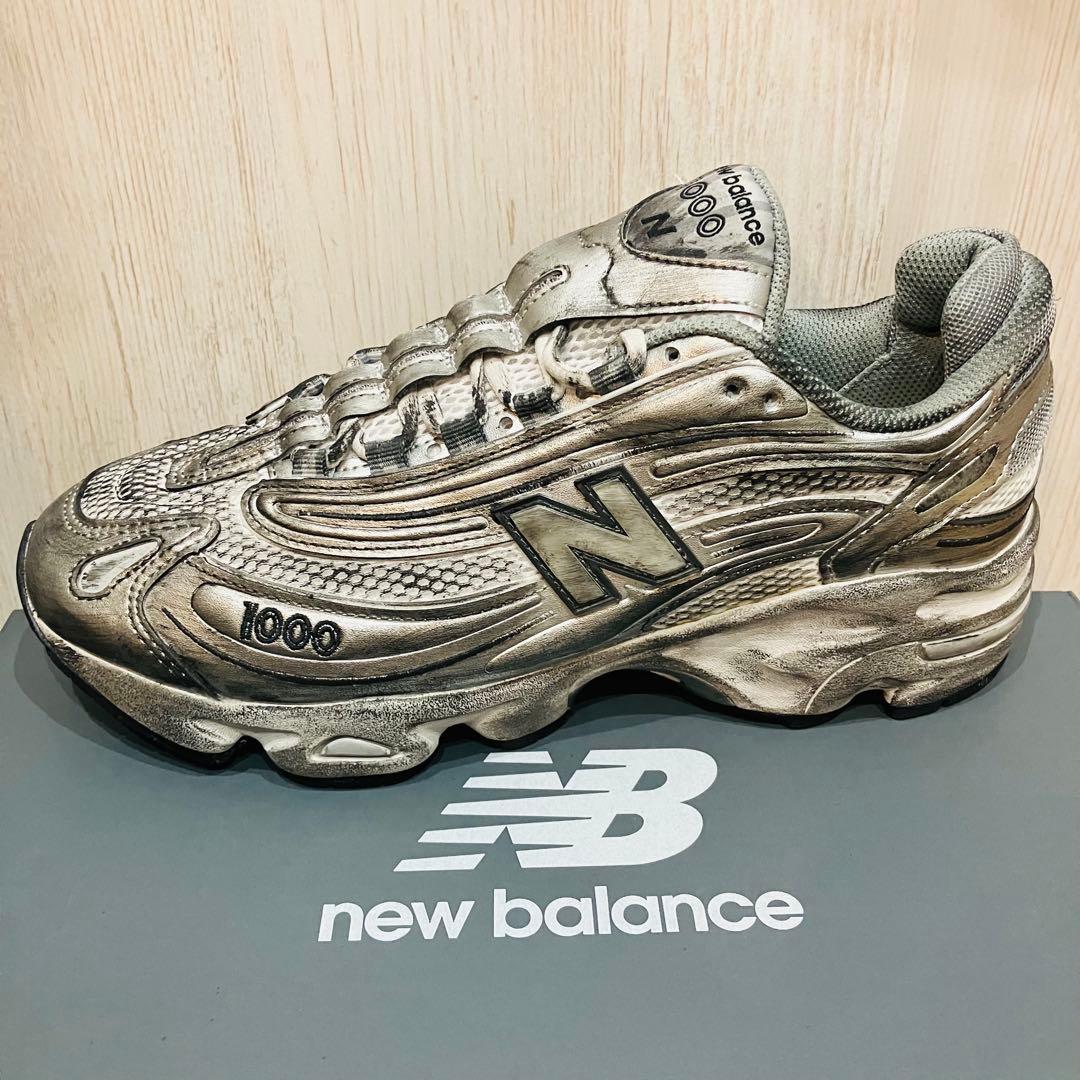 【新品未使用】New Balance M1000G シルバー スニーカー 26㎝
