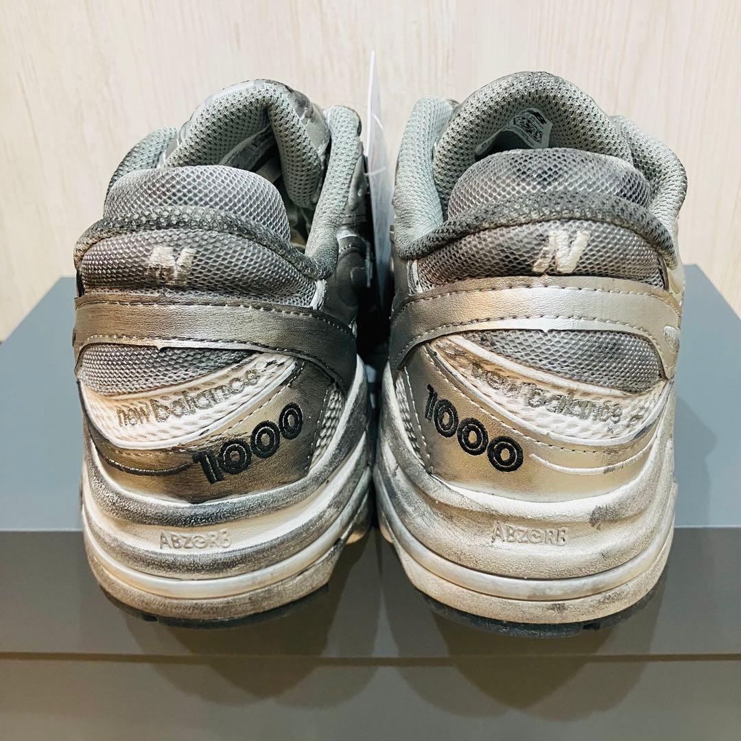 【新品未使用】New Balance M1000G シルバー スニーカー 26㎝