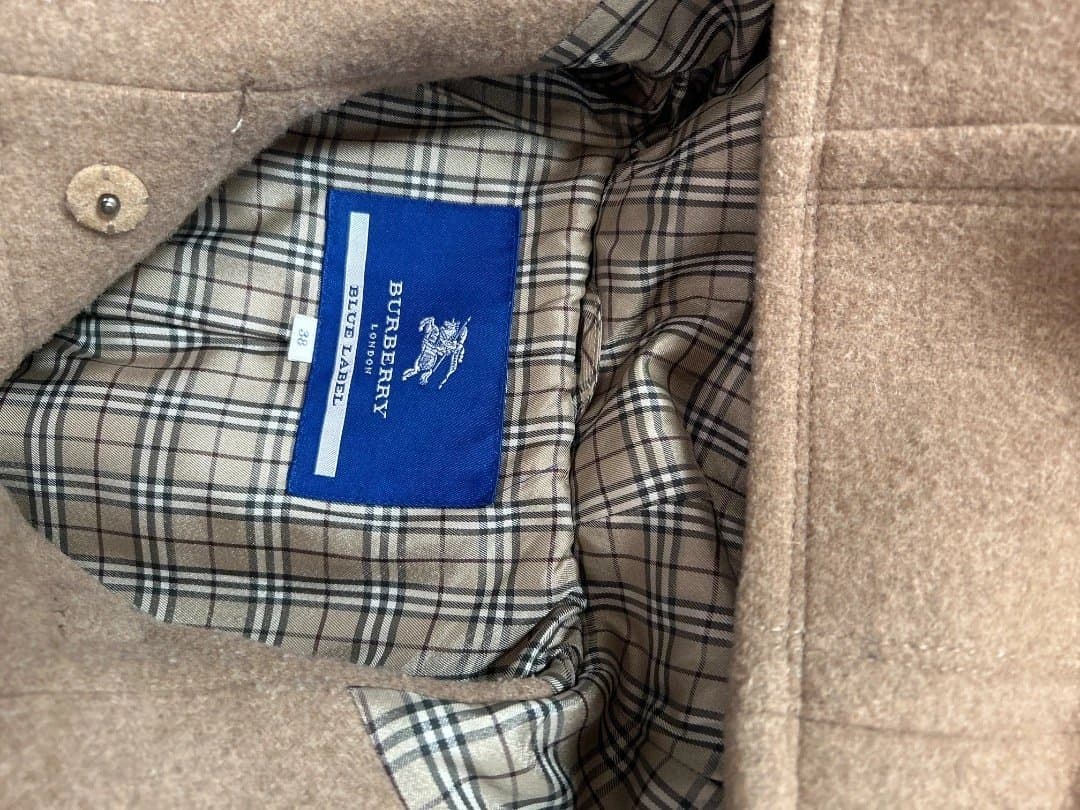 BURBERRY ブルーレーベル　ベージュ ダッフルコート