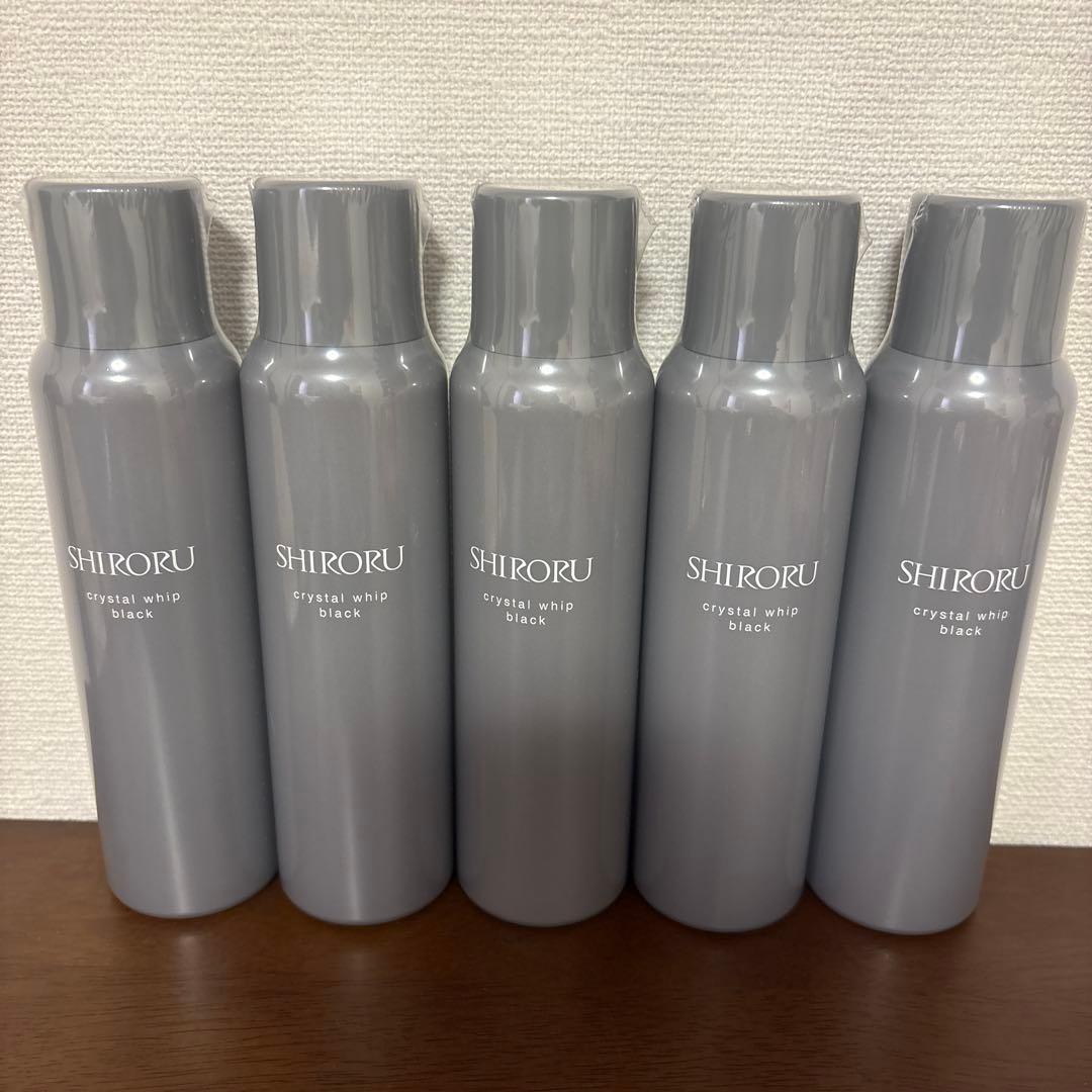 【新品未使用】SHIRORU クリスタルホイップブラック5本セット